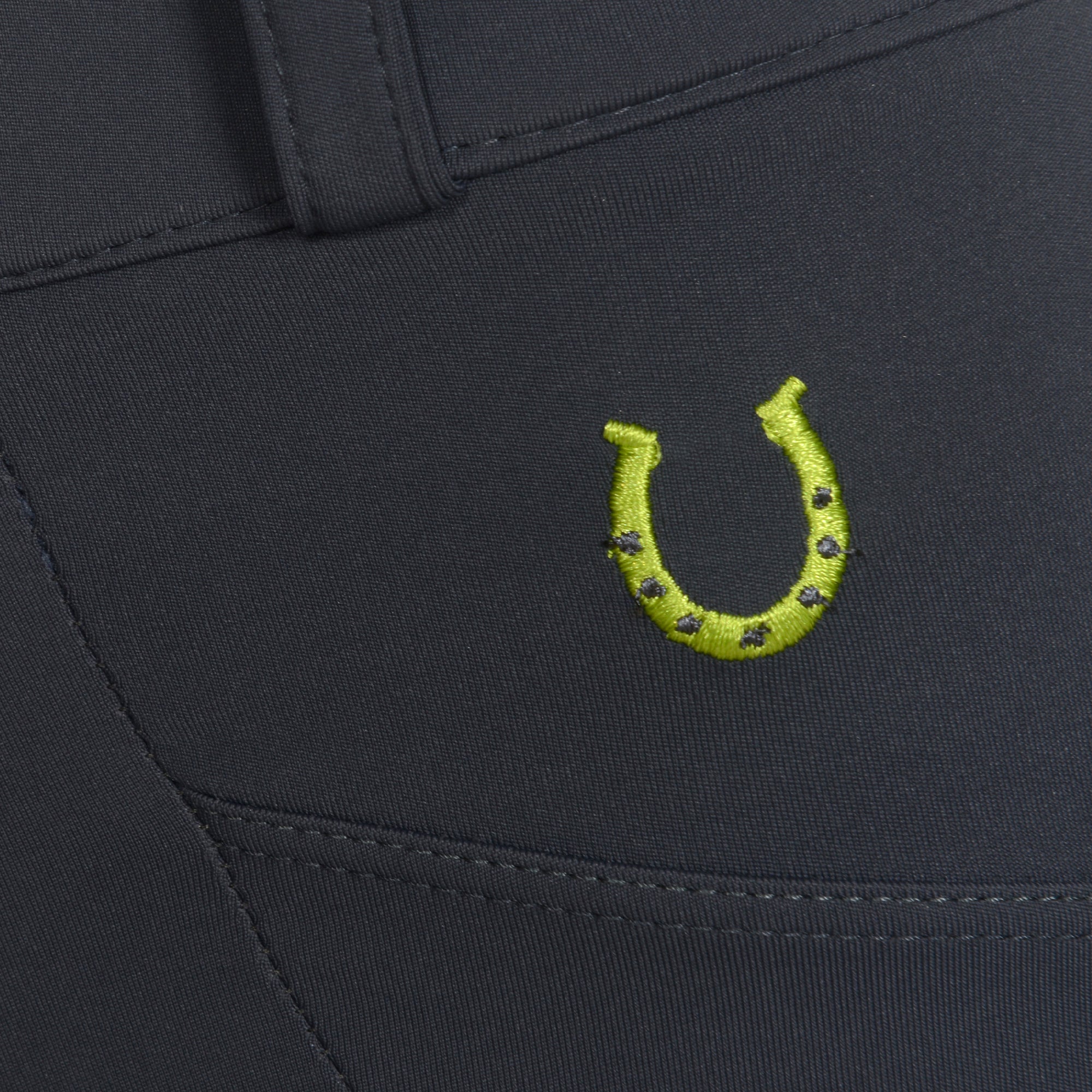 Culote Treino Hipismo Zíper High Waist Chumbo - Lucky_U Riders