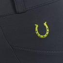 Culote Treino Hipismo Zíper High Waist Infantil Chumbo - Lucky_U Riders