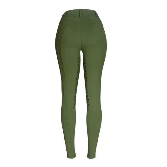 Culote Treino Hipismo Zíper High Waist Natureza - Lucky_U Riders