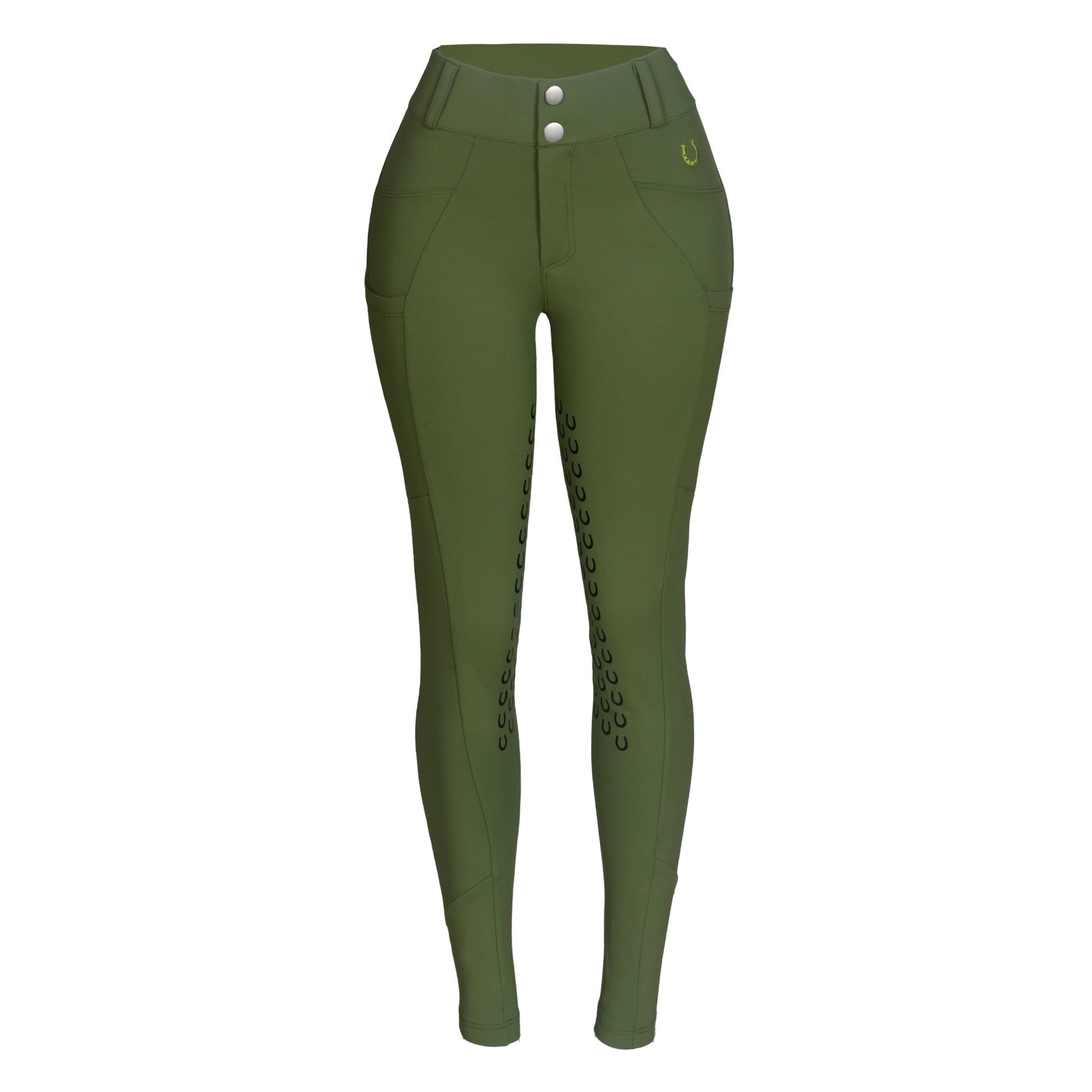 Culote Treino Hipismo Zíper High Waist Natureza - Lucky_U Riders