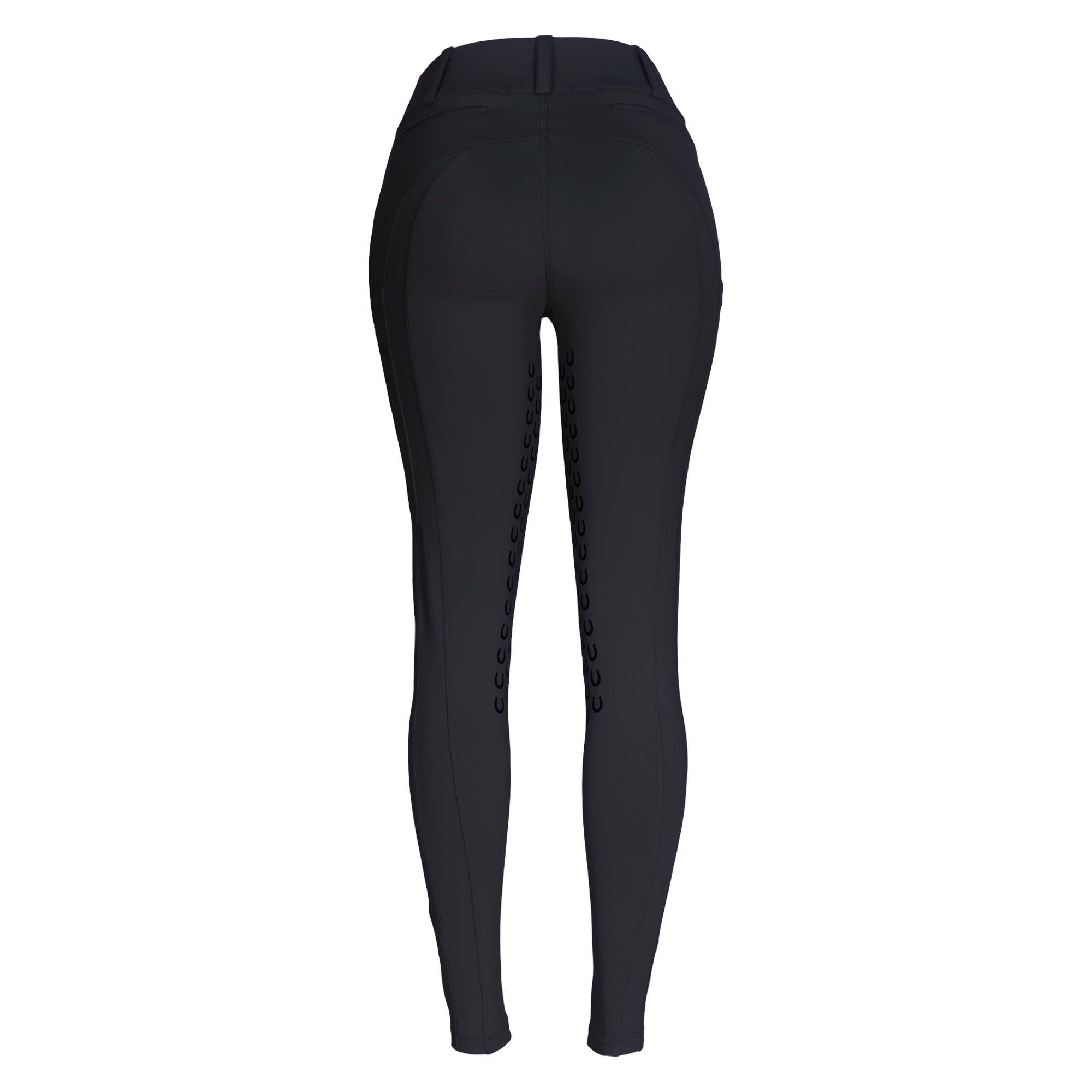 Culote Treino Hipismo Zíper High Waist Infantil Preto