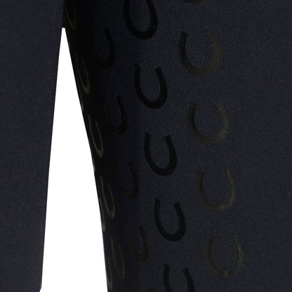 Culote Treino Hipismo Zíper High Waist Infantil Preto - Lucky_U Riders