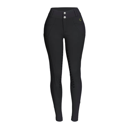Culote Treino Hipismo Zíper High Waist Preto - Lucky_U Riders