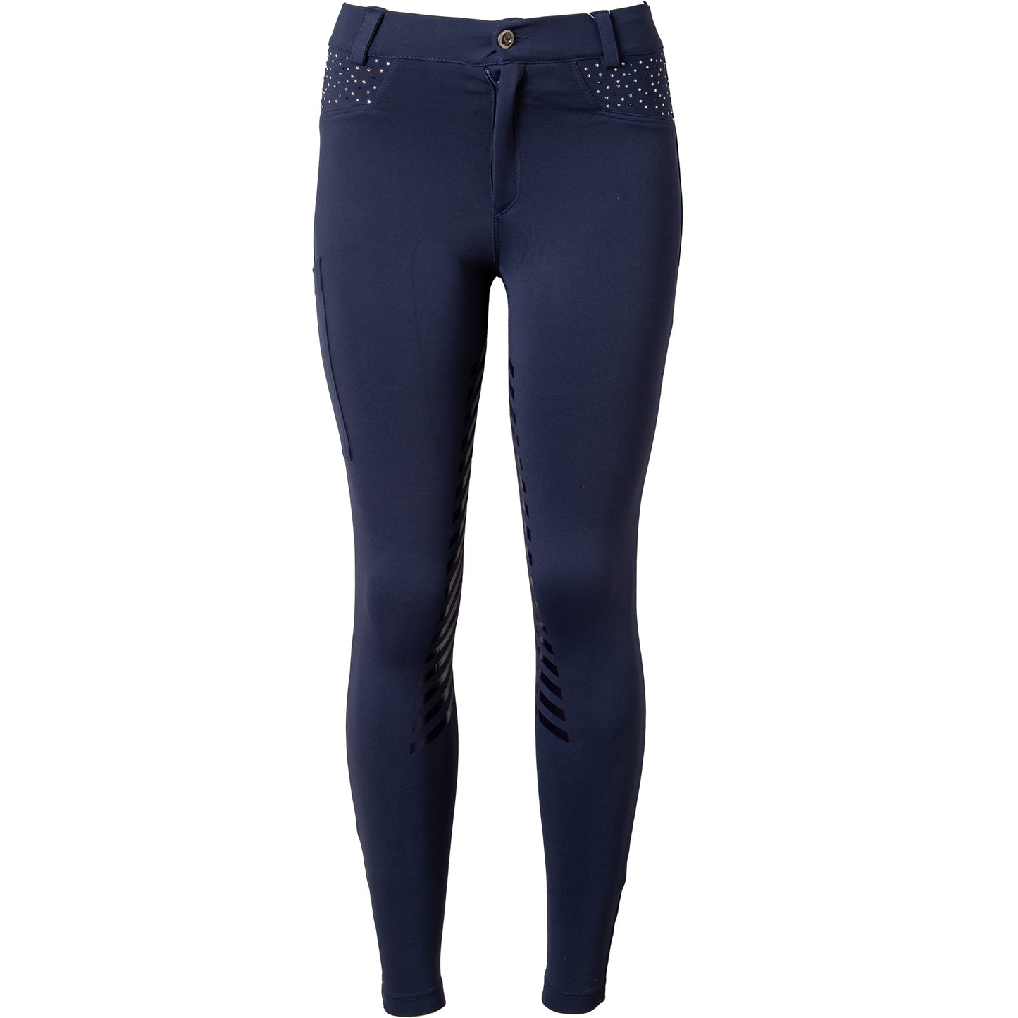 Culote Treino Hipismo Swarovski - New Breeches Marinho - Lucky_U Riders