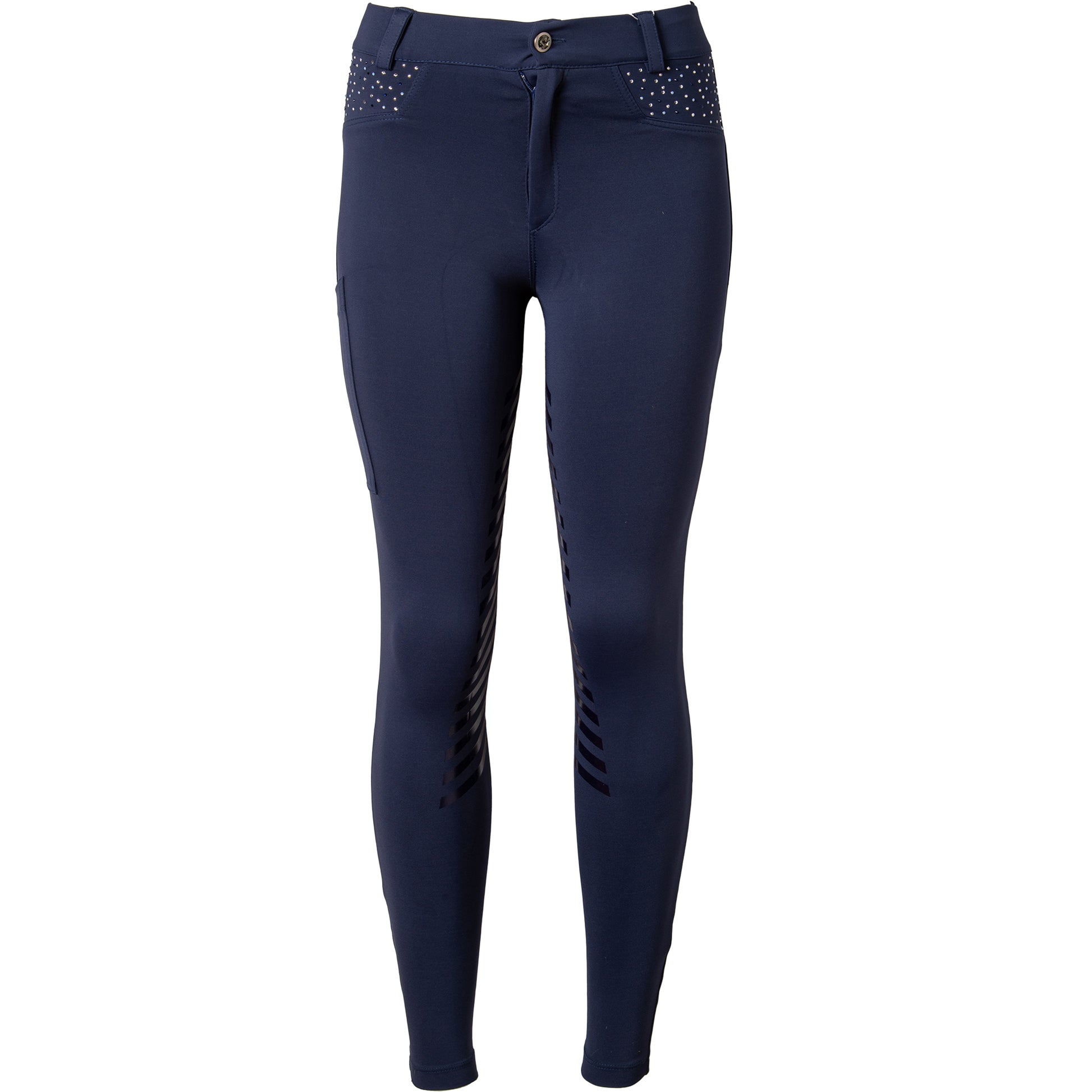 Culote Treino Hipismo Swarovski - New Breeches Marinho - Lucky_U Riders