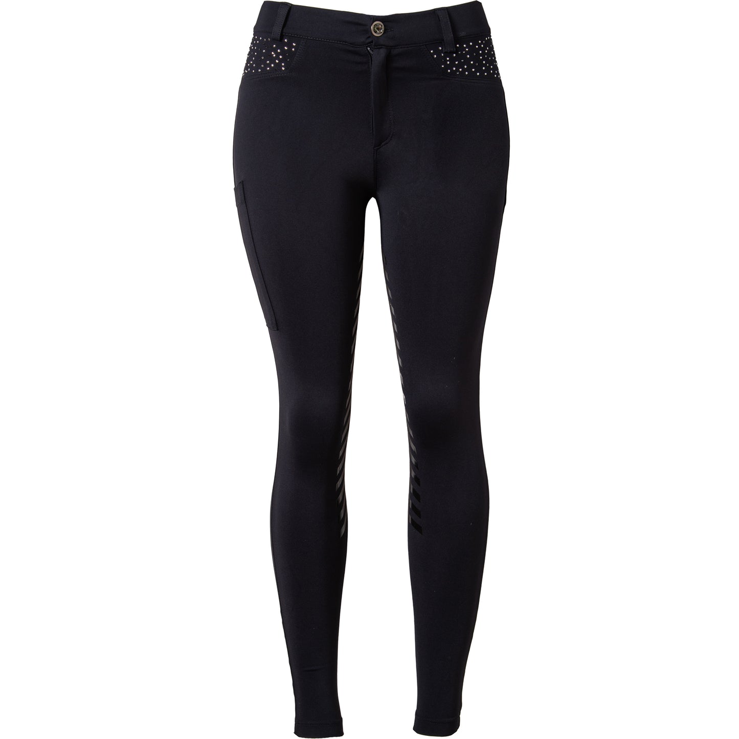 Culote Treino Hipismo Swarovski - New Breeches Preto