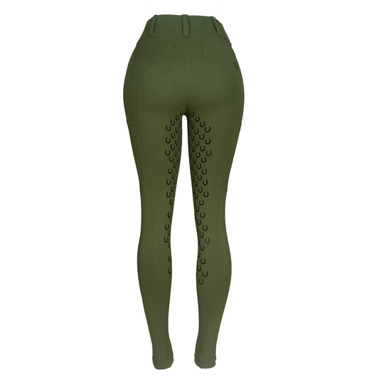 Culote Treino Hipismo Legging Cross Infantil Alcaparra - Lucky_U Riders
