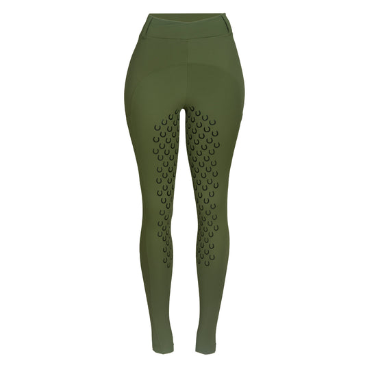 Culote Treino Hipismo Legging Cross Infantil Alcaparra - Lucky_U Riders