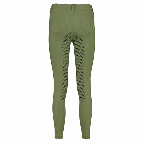 Culote Treino Hipismo All Grip Infantil Alcaparra