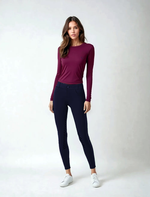 Culote Treino Hipismo - New Breeches Marinho - Lucky_U Riders