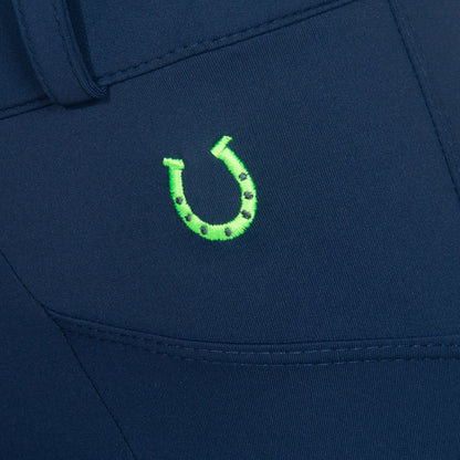 Culote Treino Hipismo Zíper High Waist Marinho - Lucky_U Riders