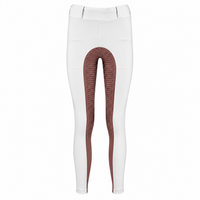 Culote Prova Hipismo All Grip Infantil Branco e Castanha