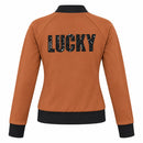 Jaqueta Bomber Feminina Lucky U Marrom