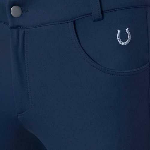 Culote Treino Hipismo Men's Breeches Infantil Marinho - Lucky_U Riders
