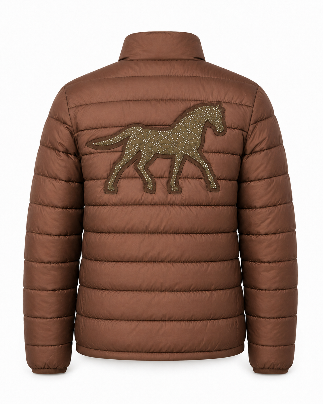 Jaqueta Nylon New Cavalo 3D Café