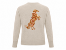 Suéter Basic Horse Flowers Cappucino
