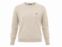 Suéter Basic Horse Flowers Cappucino