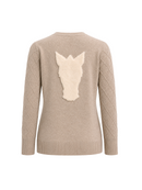Suéter Wool Cavalo 3D Capuccino