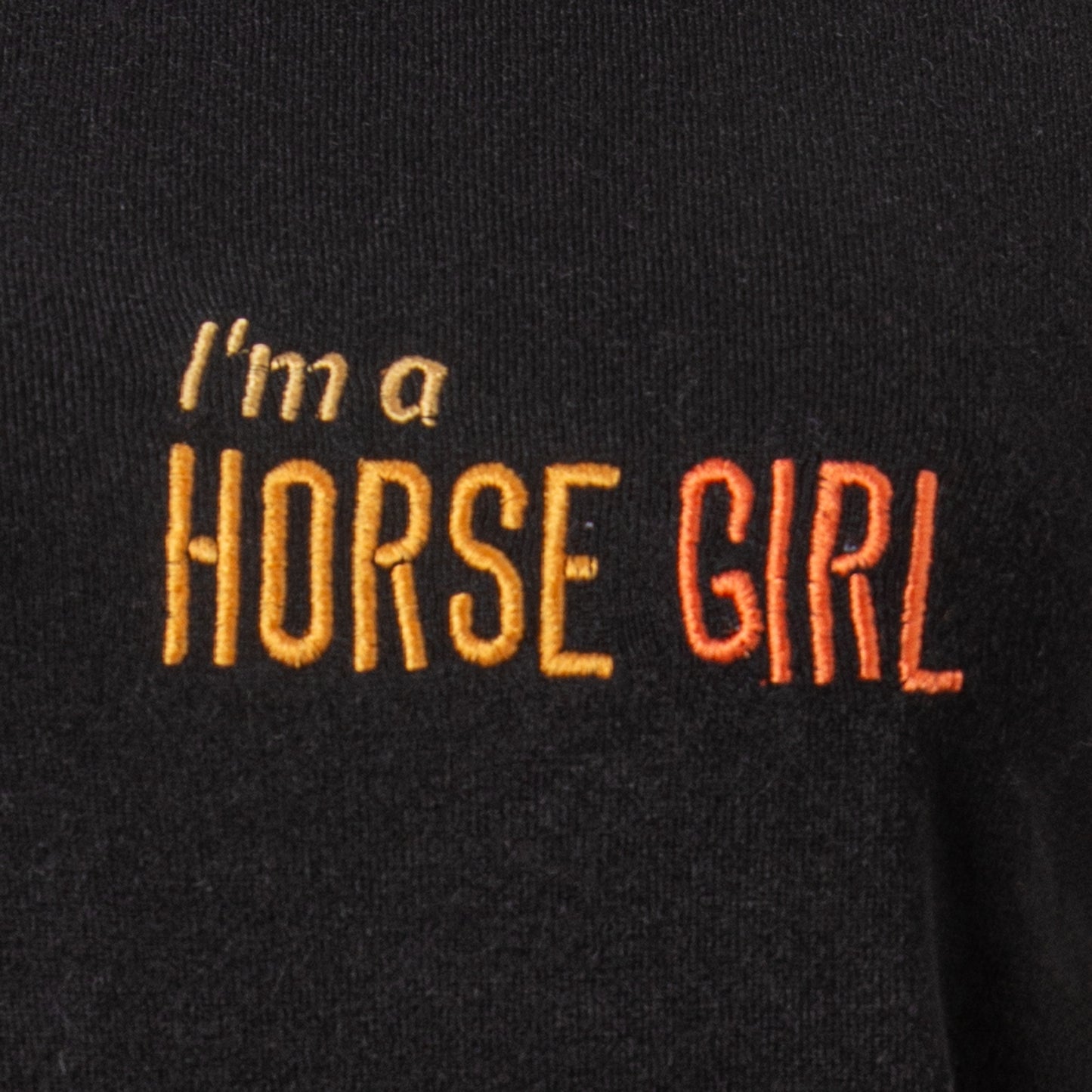 Suéter I'm a Horse Girl Preto