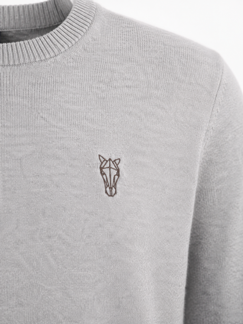 Suéter Masculino Horse 3D Cappuccino