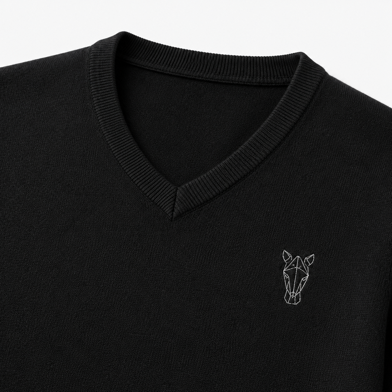 Suéter Masculino Horse 3D Preto