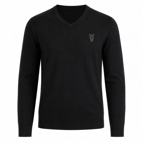 Suéter Masculino Horse 3D Preto