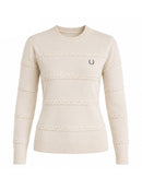 Suéter Trança Cavalo 3D Xadrez Off White