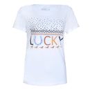 T-Shirt Lucky Sparkle Branca - Lucky_U Riders