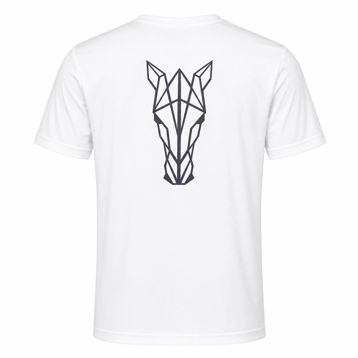 T-shirt Masculina Cavalo 3D Branca