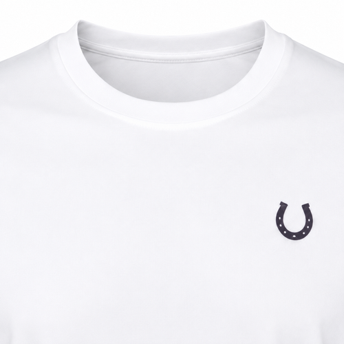 T-shirt Masculina Cavalo 3D Branca