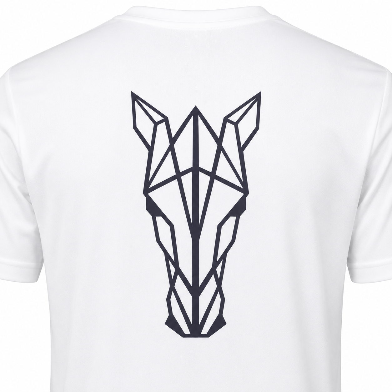 T-shirt Masculina Cavalo 3D Branca