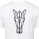 T-shirt Masculina Cavalo 3D Branca