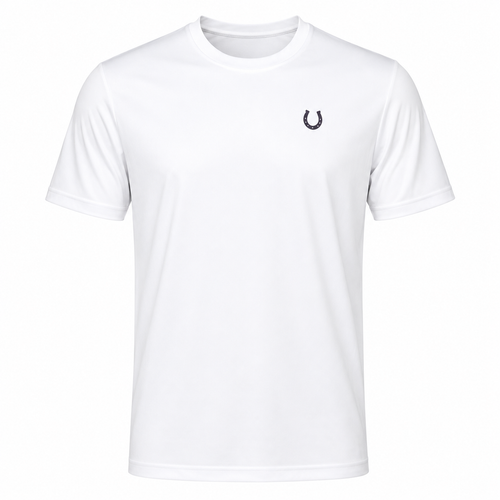T-shirt Masculina Cavalo 3D Branca