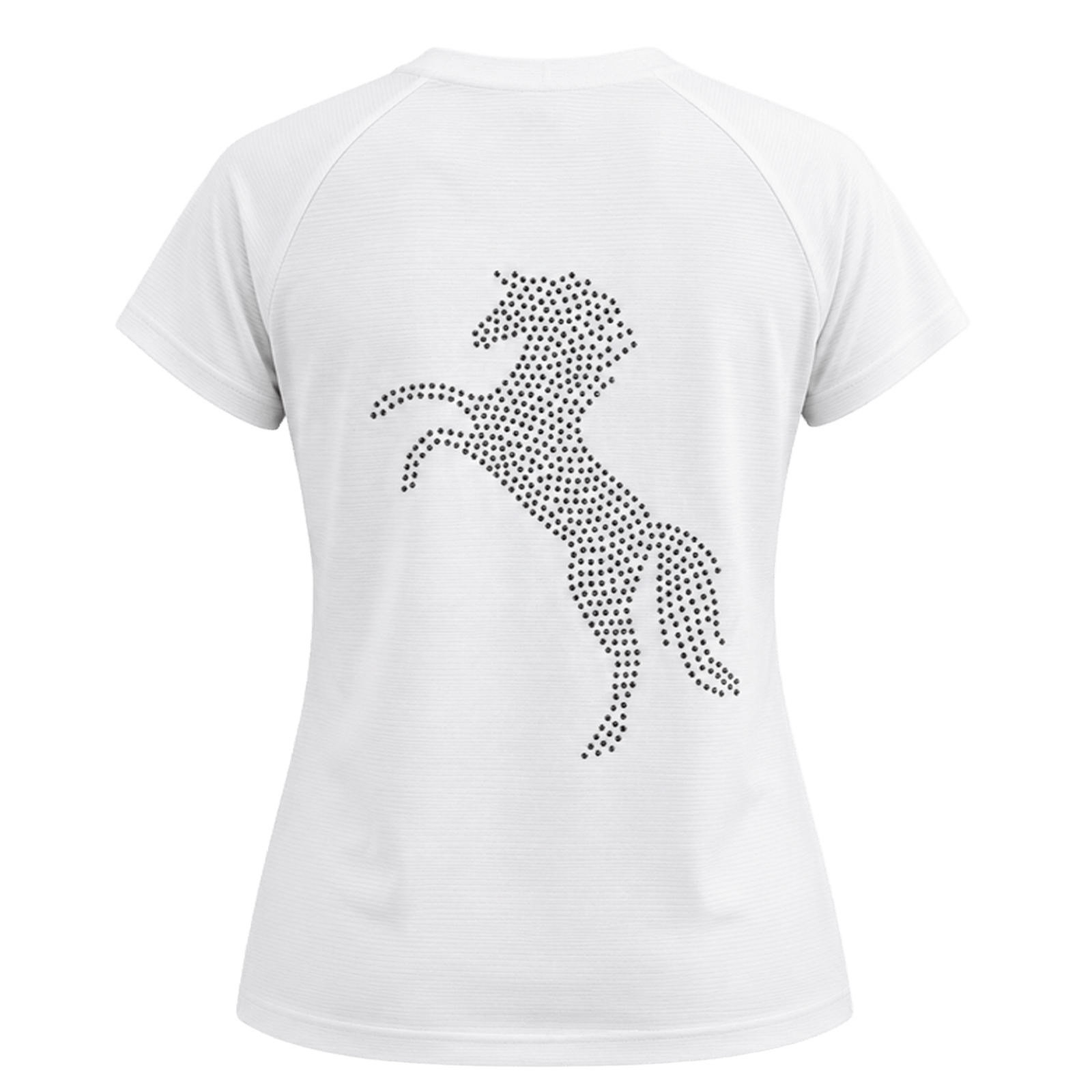 Blusa Treino Hipismo Training Tech Horse Riding SS Branca
