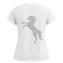 Blusa Treino Hipismo Training Tech Horse Riding SS Infantil Branca