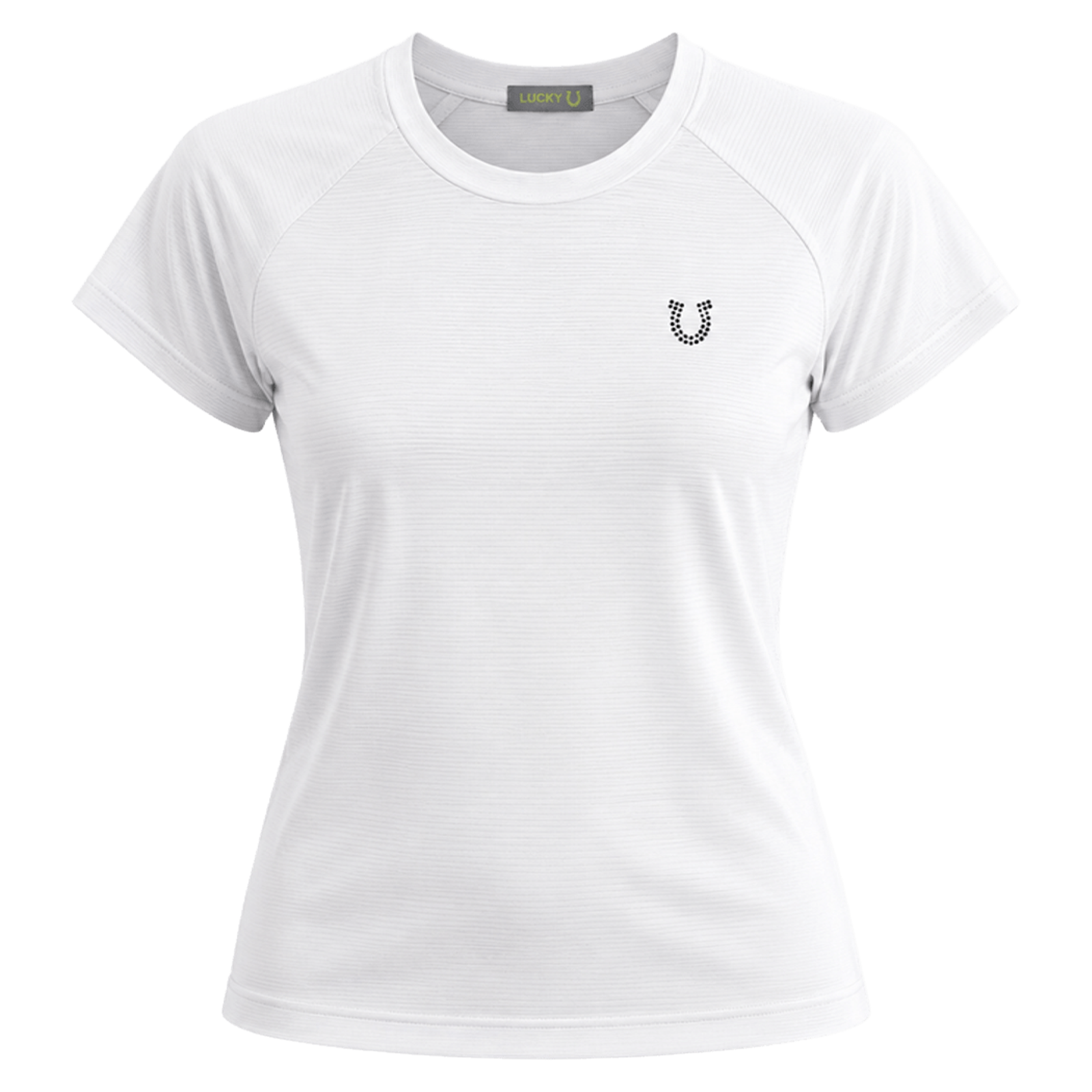 Blusa Treino Hipismo Training Tech Horse Riding SS Branca