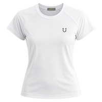 Blusa Treino Hipismo Training Tech Horse Riding SS Branca