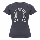 Blusa Treino Hipismo Training Tech We Are Lucky SS Cinza