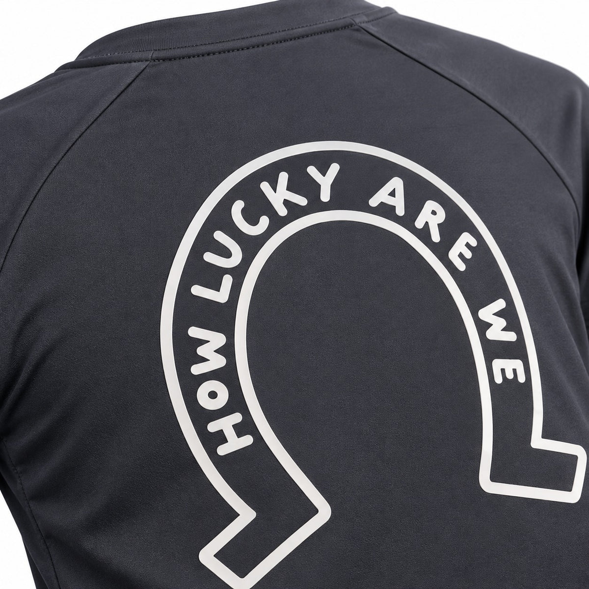 Blusa Treino Hipismo Training Tech We Are Lucky SS Cinza