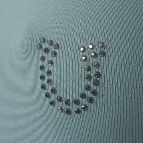 Blusa Treino Hipismo Training Tech Cavalo 3D SS Infantil Platina