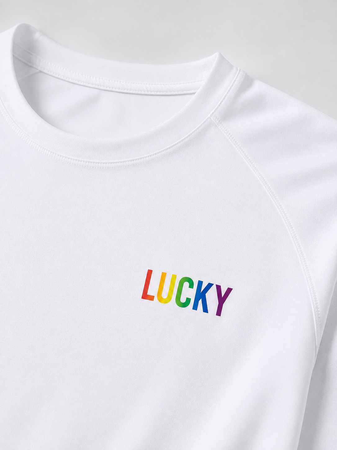 Blusa Treino Hipismo Training Tech Rainbow LS Branca
