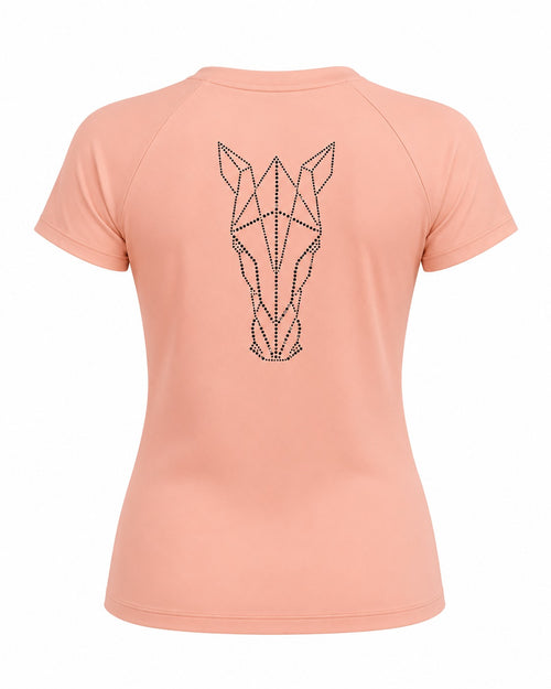 Blusa Treino Hipismo Training Tech Raglan SS Infantil Romance