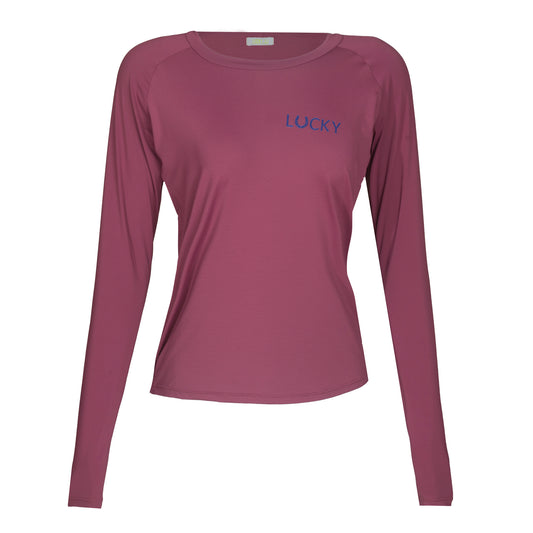 Blusa Treino Hipismo Training Tech Raglan LS Infantil Rosa - Lucky_U Riders