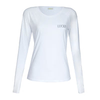 Blusa Treino Hipismo Training Tech Let's Go Girls LS Branca