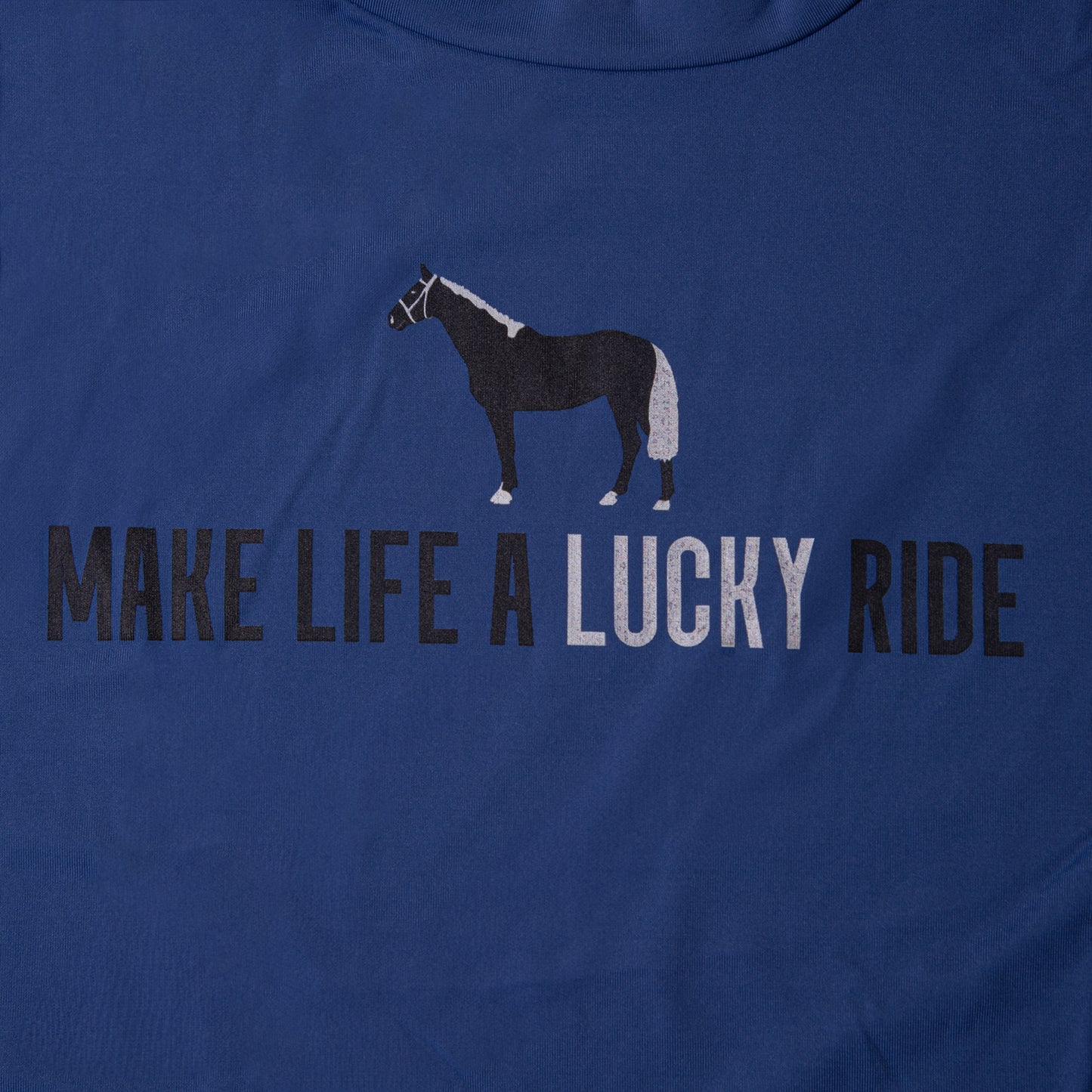Blusa Treino Hipismo Training Tech LS Marinho - Lucky_U Riders