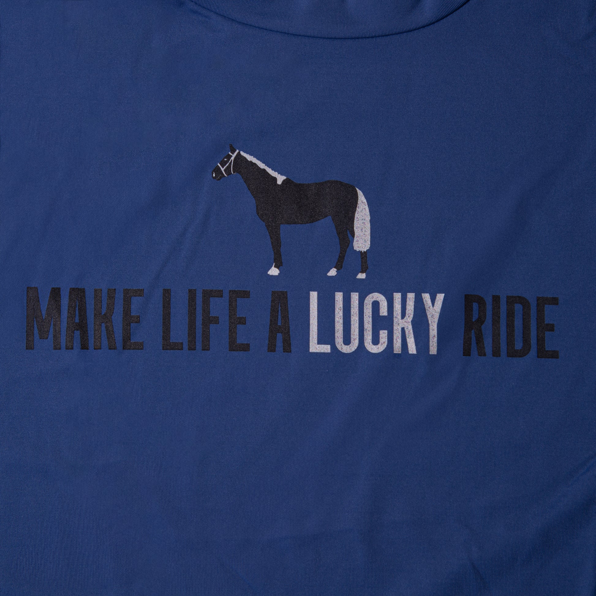 Blusa Treino Hipismo Training Tech LS Marinho - Lucky_U Riders