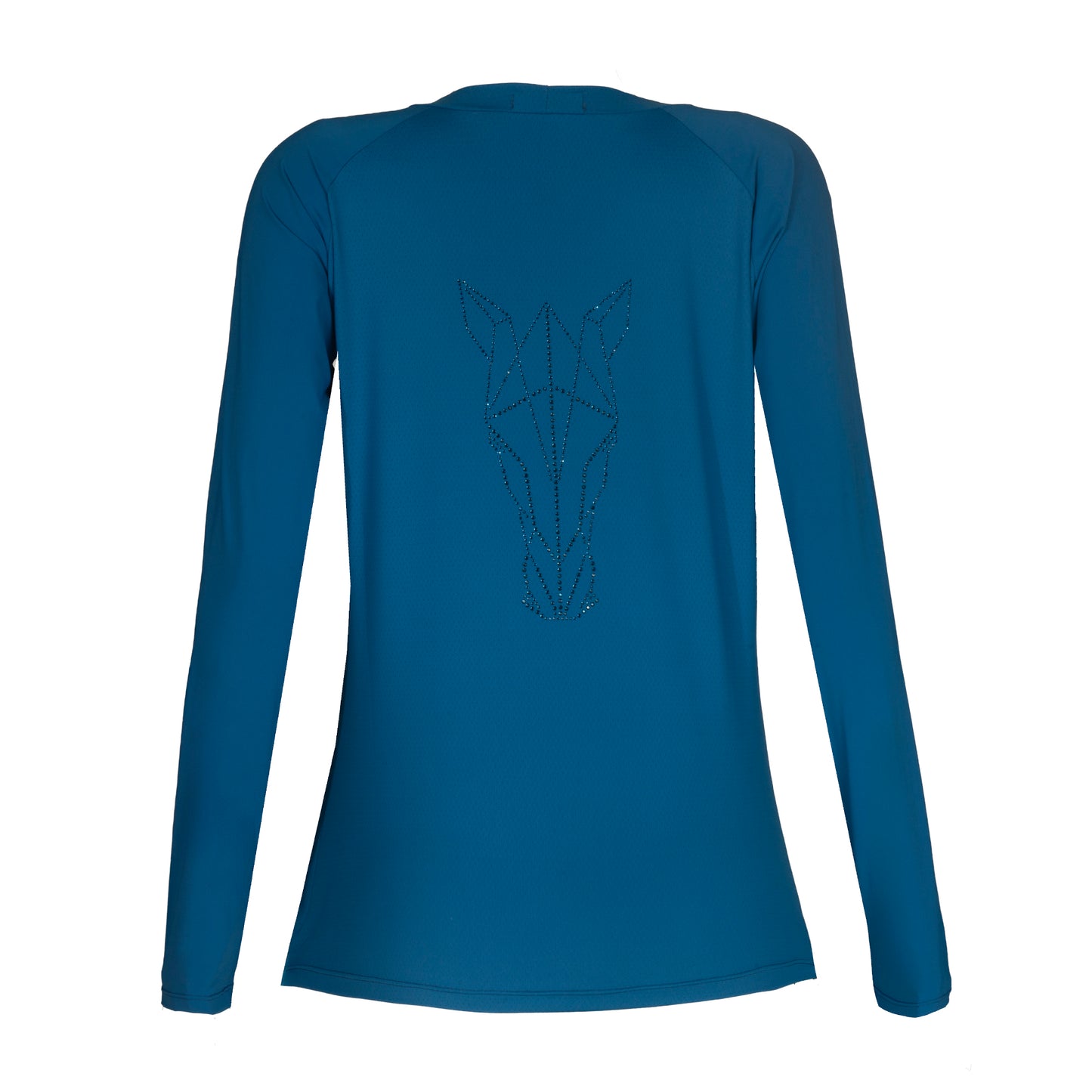 Blusa Treino Hipismo Training Tech Raglan LS Infantil Náutico - Lucky_U Riders