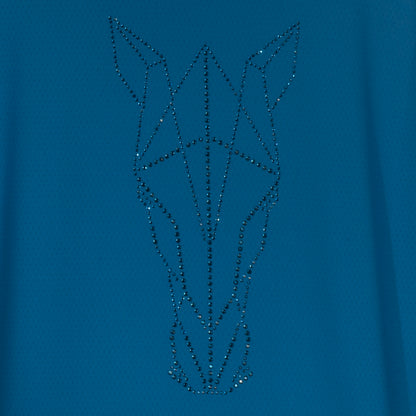 Blusa Treino Hipismo Training Tech Raglan LS Infantil Náutico - Lucky_U Riders