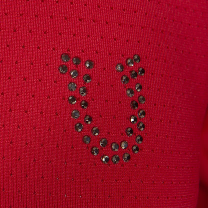 Blusa Treino Hipismo Training Tech Raglan LS Infantil Vinho - Lucky_U Riders