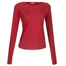Blusa Treino Hipismo Training Tech Raglan LS Vinho - Lucky_U Riders